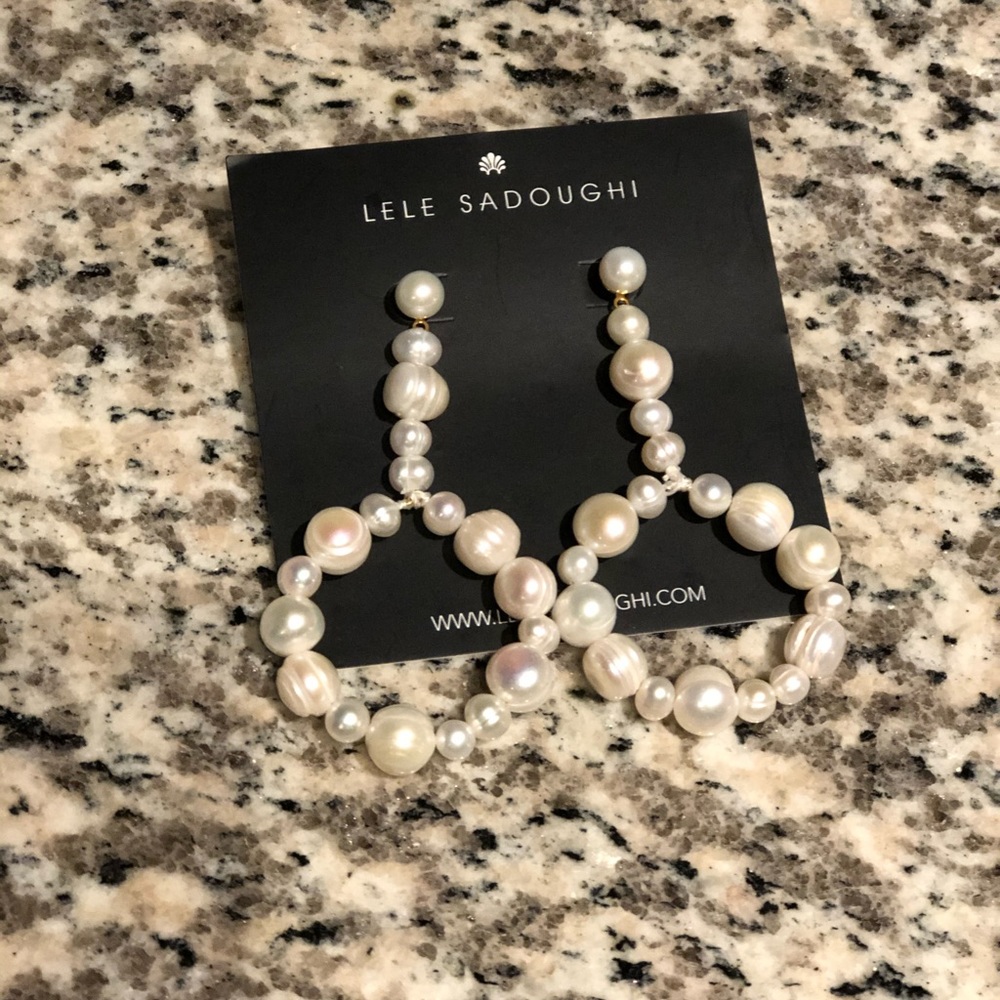 Lele Sadoughi Fresh Water Pearl Drop Earrings
